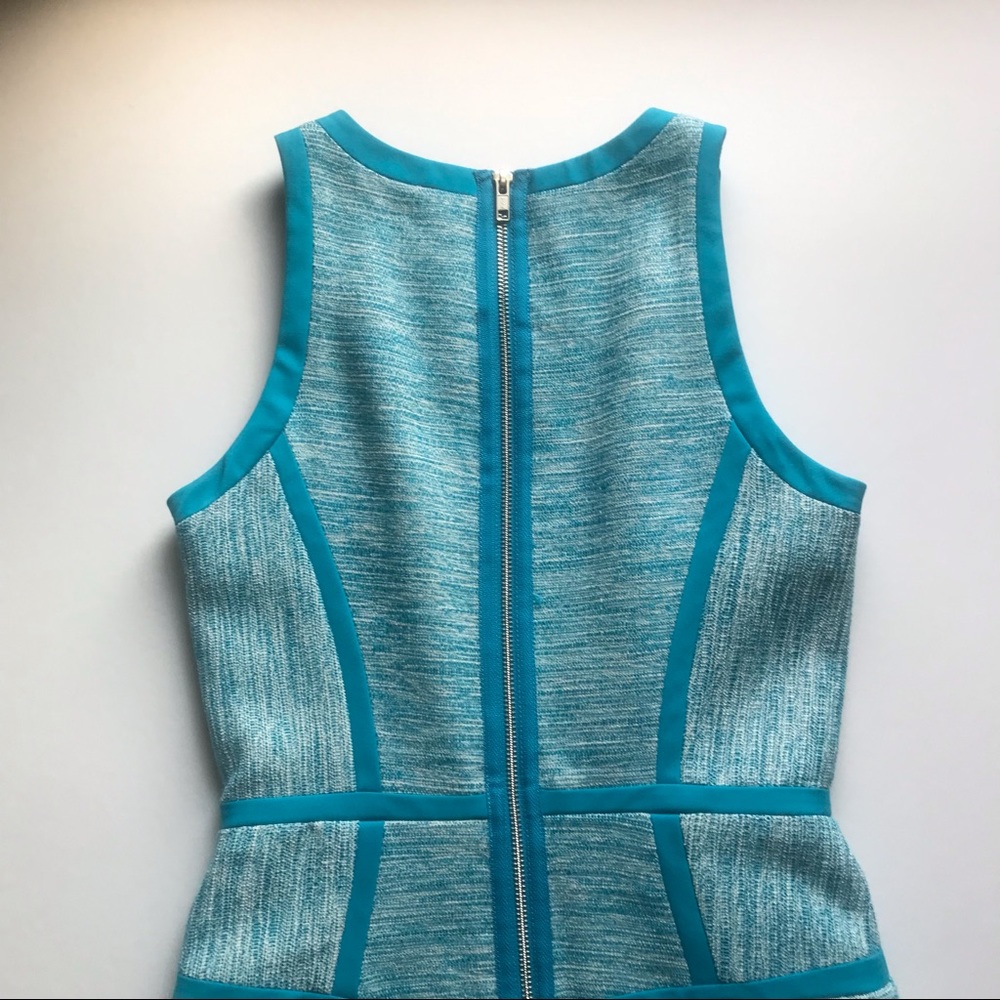 Milly Jamie dress in aqua tweed - Picture 3 of 15